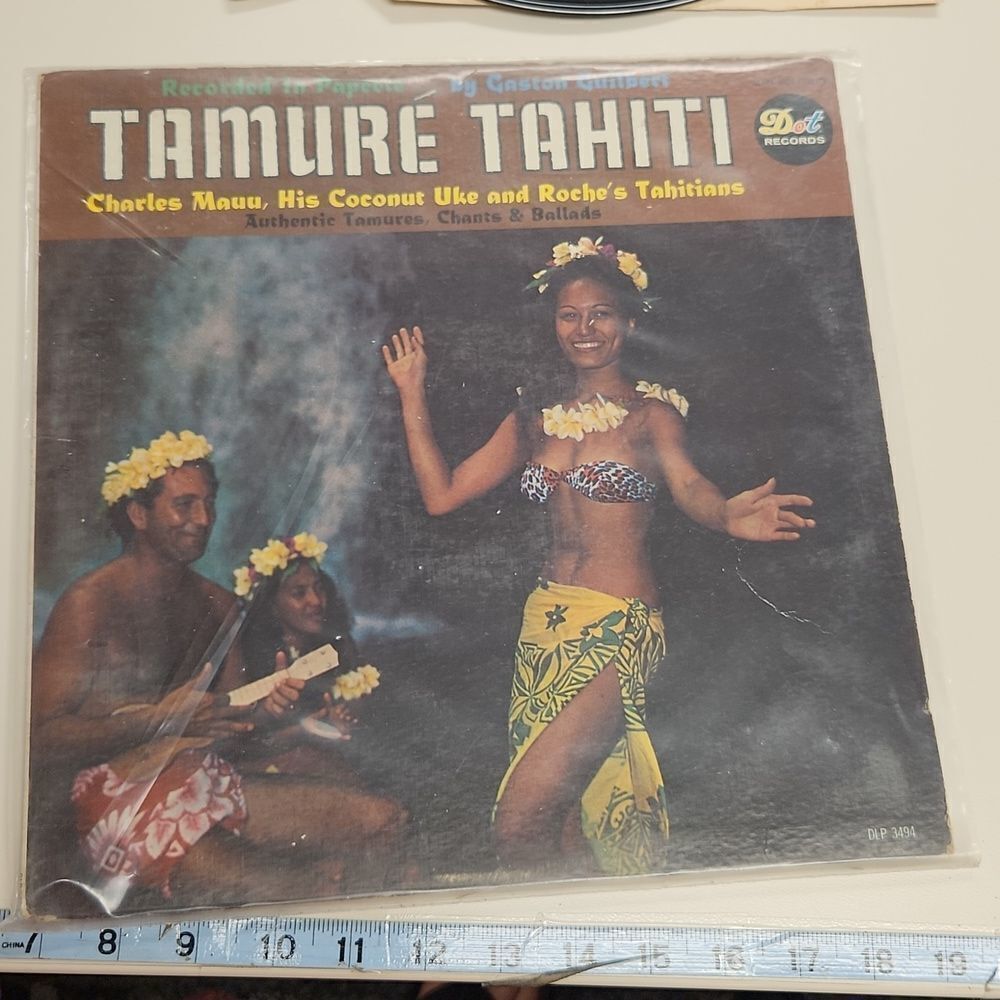 Tamure Tahiti Tamures Chants Ballads Vinyl Record Album Vintage